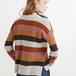 Madewell Colorblock Pullover Crew Pocket Sweater XXL
